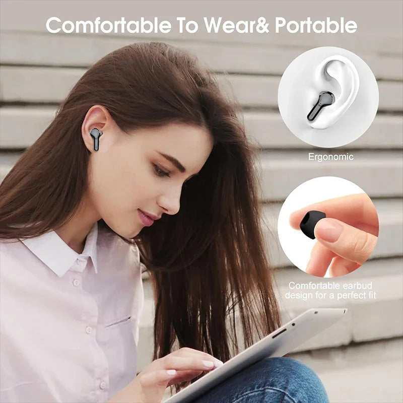 Écouteurs Sans Fil UYUXIO — Bluetooth 5.3, ENC 40dB, IP7, 40h d'Autonomie