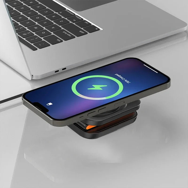 Station de Charge Sans Fil 3-en-1 Pliable — iPhone, AirPods & Apple Watch, 30W