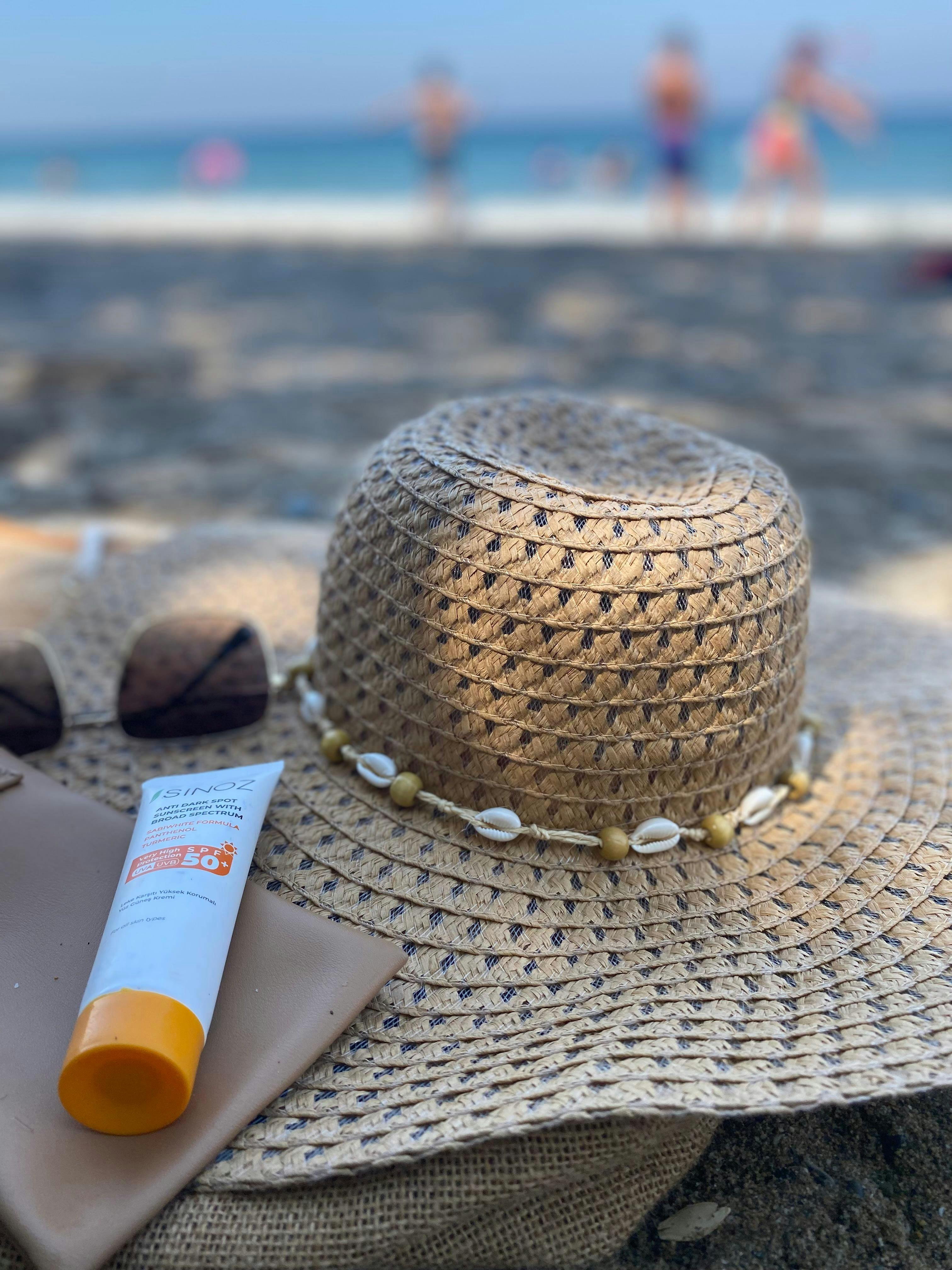 Chapeau de paille plage accessoire été