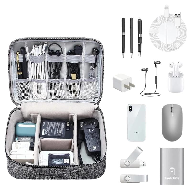 Pochette Organisateur Électronique de Voyage — Câbles & Accessoires