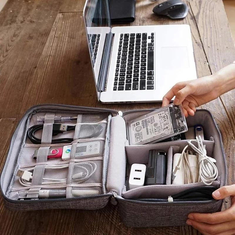 Pochette Organisateur Électronique de Voyage — Câbles & Accessoires