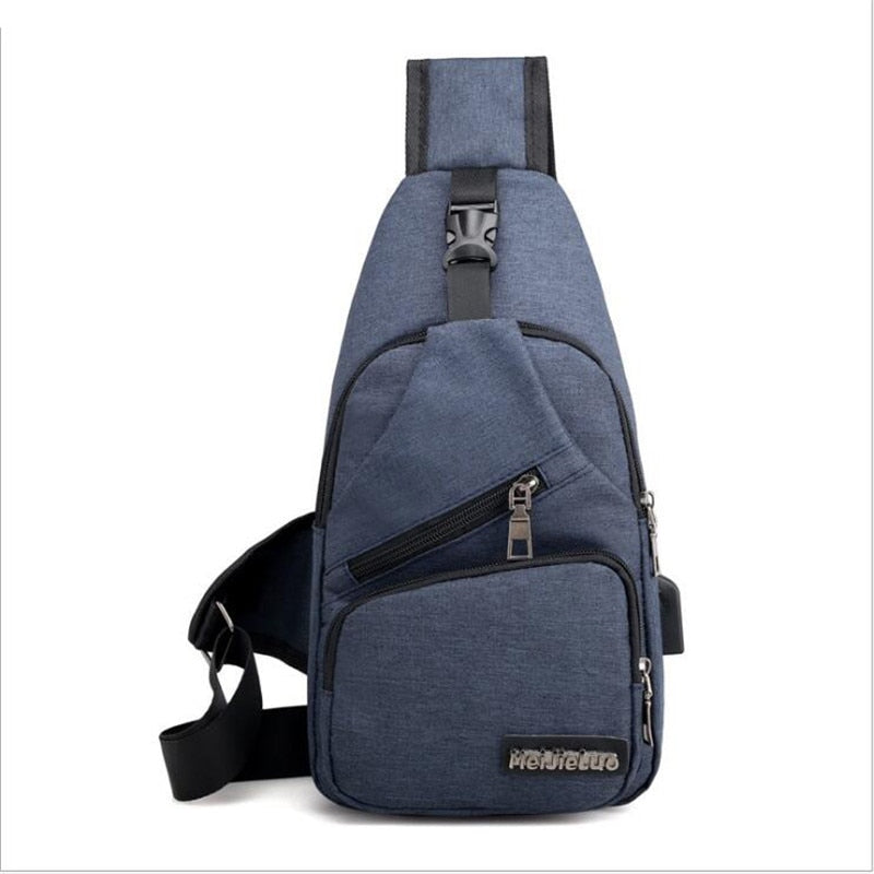 Sac de poitrine antivol avec chargement USB