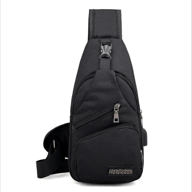 Sac de poitrine antivol avec chargement USB