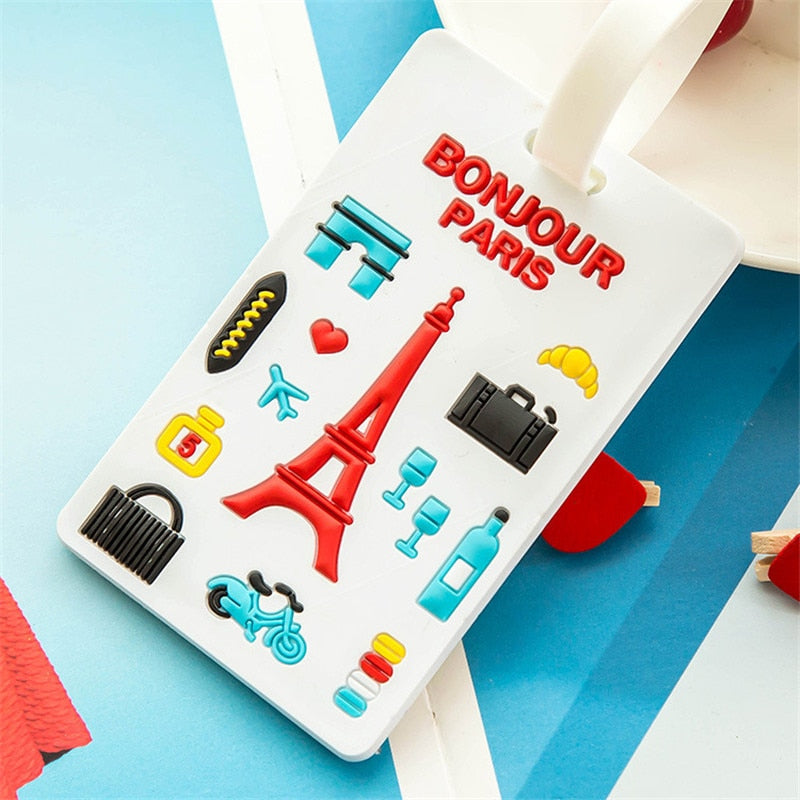 Étiquettes d'embarquement créatives
