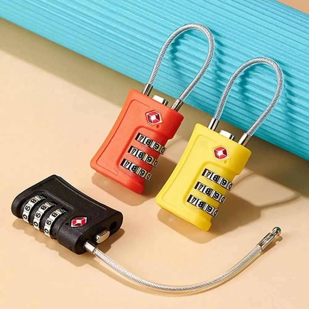 Cadenas TSA Filaire à Combinaison 3 Chiffres — Anti-Vol pour Valise