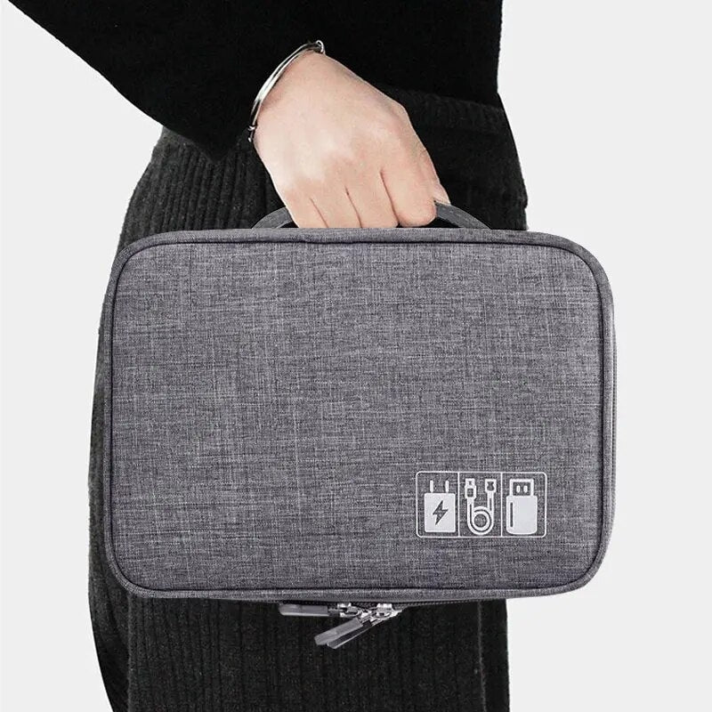 Pochette Organisateur Électronique de Voyage — Câbles & Accessoires