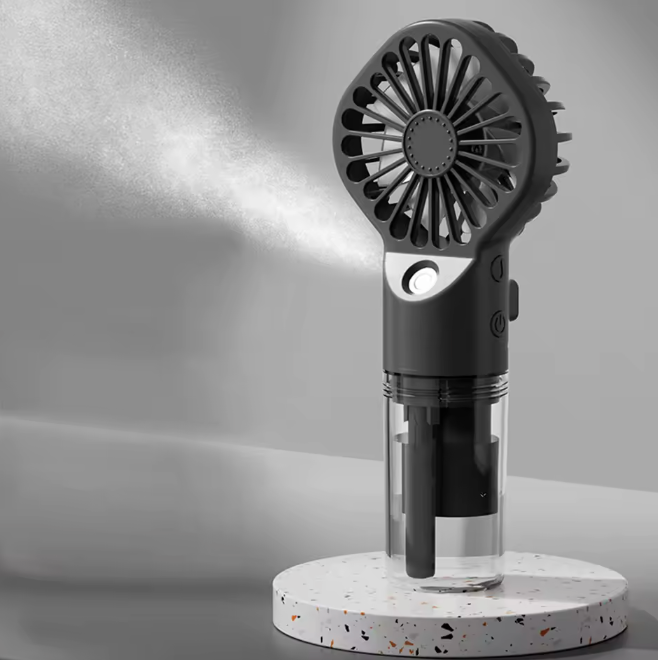 Mini Ventilateur Brumisateur Portable COOSKR — 4 Vitesses, USB, 10h d'Autonomie
